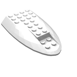 LEGO 87615 Aircraft Fuselage Aft Section Curved Top 6 x 10 in White - Authentic LEGO Part