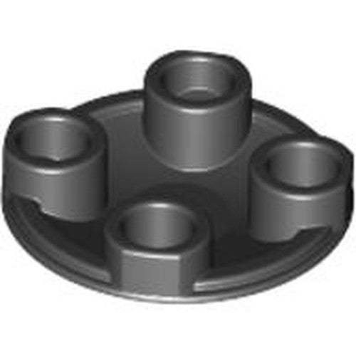 LEGO 2654 Plate, Round 2 x 2 with Rounded Bottom (Boat Stud) in Black - Authentic LEGO Part