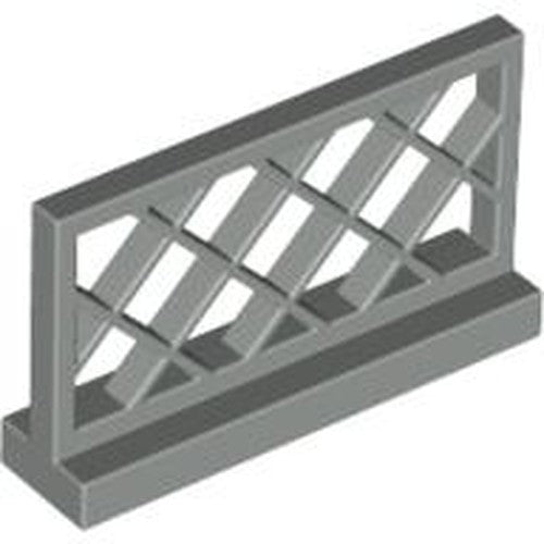 LEGO 3185 Fence 1 x 4 x 2 Lattice in Light Gray - Authentic LEGO Part