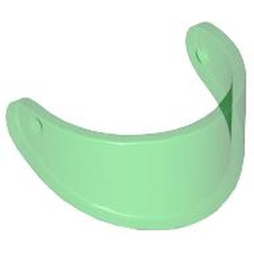 LEGO 2447 Minifigure, Visor Standard in Trans-Green - Authentic LEGO Part