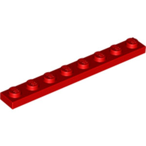 LEGO 3460 Plate 1 x 8 in Red - Authentic LEGO Part