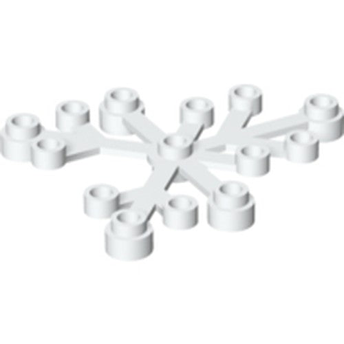 LEGO 2417 Plant Leaves 6 x 5 in White - Authentic LEGO Part