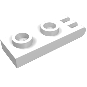 LEGO 4275b Hinge Plate 1 x 2 with 3 Fingers on End - Hollow Studs in White - Authentic LEGO Part