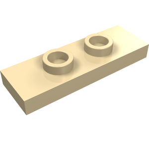 LEGO 34103 Plate, Modified 1 x 3 with 2 Studs (Double Jumper) in Tan - Authentic LEGO Part