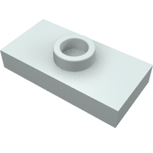 LEGO 15573 Plate, Modified 1 x 2 with 1 Stud with Groove and Bottom Stud Holder (Jumper) in Light Aqua - Authentic LEGO Part