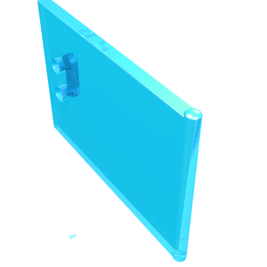 LEGO 4533 Container, Cupboard 2 x 3 x 2 Door in Trans-Light Blue - Authentic LEGO Part