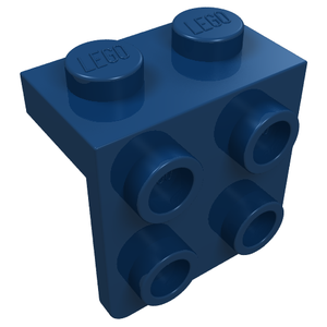 LEGO 44728 Bracket 1 x 2 - 2 x 2 in Dark Blue - Authentic LEGO Part