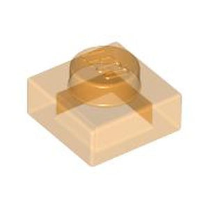 LEGO 3024 Plate 1 x 1 in Trans-Orange - Authentic LEGO Part