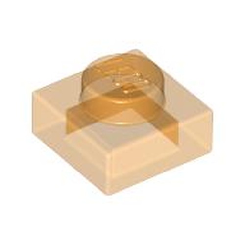 LEGO 3024 Plate 1 x 1 in Trans-Orange - Authentic LEGO Part