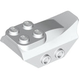 LEGO 79897 Slope, Curved 4 x 2 with 4 Studs on Top, 2 Hollow Studs on Each Side, Wing End in White - Authentic LEGO Part