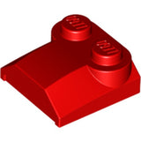 LEGO 41855 Slope, Curved 2 x 2 x 2/3 with 2 Studs and Curved Sides, Lip End in Red - Authentic LEGO Part