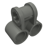 LEGO 32291 Light Bluish Gray Technic, Axle and Pin Connector Perpendicular Double in Dark Bluish Gray - Authentic LEGO Part