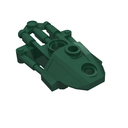 LEGO 53543 Bionicle Toa Inika Thigh Cover in Dark Green - Authentic LEGO Part
