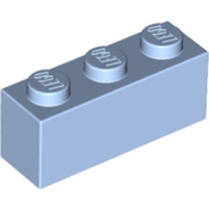 LEGO 3622 Brick 1 x 3 in Bright Light Blue - Authentic LEGO Part