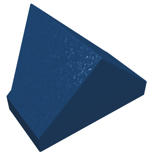 LEGO 3049c Slope 45 2 x 1 Double / Inverted with Bottom Stud Holder in Dark Blue - Authentic LEGO Part
