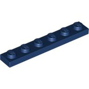 LEGO 3666 Plate 1 x 6 in Dark Blue - Authentic LEGO Part
