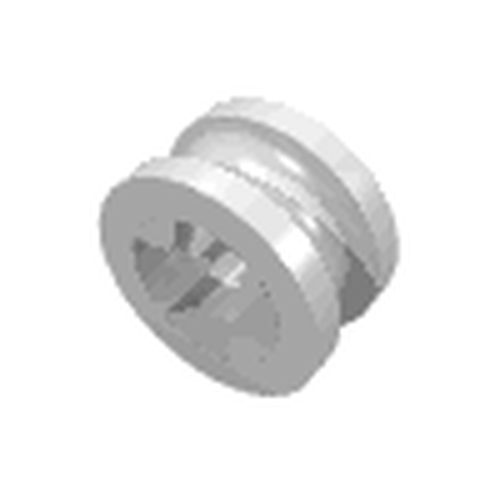 LEGO 4265c Technic Bush 1/2 Smooth in White - Authentic LEGO Part
