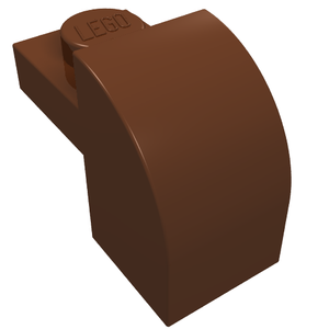 LEGO 6091 Brick Curved 1 x 2 x 1 1/3 with Curved Top in Reddish Brown - Authentic LEGO Part