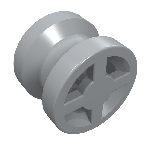 LEGO 4624 Wheel  8mm D. x 6mm in Light Bluish Gray - Authentic LEGO Part