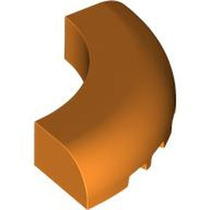 LEGO 24599 Brick, Round Corner 5 x 5 without Studs in Orange - Authentic LEGO Part