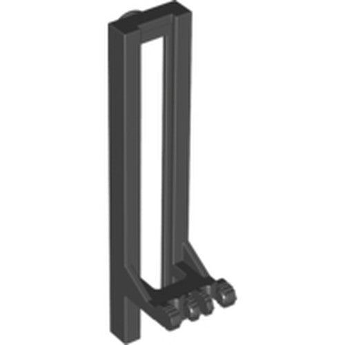 LEGO 4518c Vehicle, Forklift Wide 1 x 2 Hinge Plate Locking Dual 2 Fingers with Rubber Belt Holder - Main Product Image