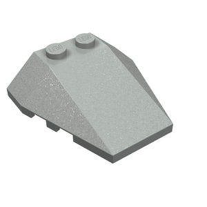 LEGO 48933 Wedge 4 x 4 Triple with Stud Notches in Light Gray - Authentic LEGO Part