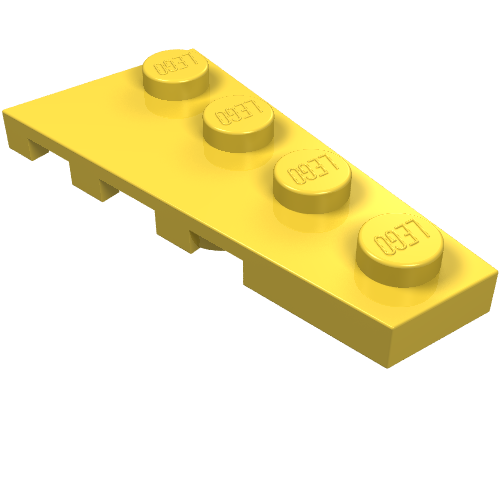 LEGO 41769 Wedge, Plate 4 x 2 Right in Yellow - Authentic LEGO Part