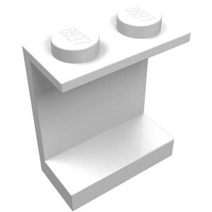 LEGO 4864a Panel 1 x 2 x 2 - Solid Studs in White - Authentic LEGO Part