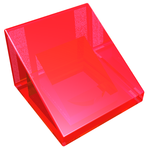 LEGO 54200 Slope 30 1 x 1 x 2/3 in Trans-Red - Authentic LEGO Part