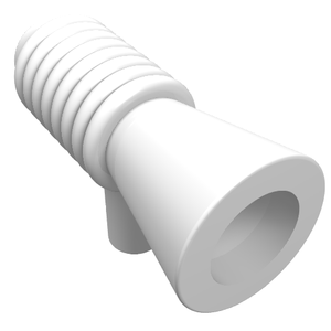LEGO 4349 Minifigure, Utensil Loudhailer / Megaphone / SW Blaster in White - Authentic LEGO Part