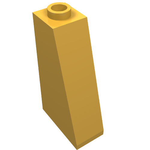 LEGO 4460b Slope 75 2 x 1 x 3 - Hollow Stud in Bright Light Orange - Authentic LEGO Part