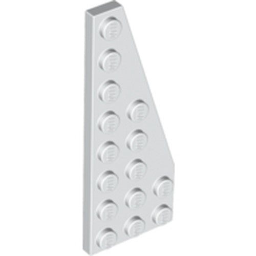 LEGO 50304 Wedge, Plate 8 x 3 Pentagonal Right in White - Authentic LEGO Part
