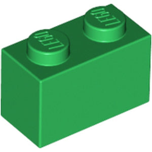 LEGO 3004 Brick 1 x 2 in Green - Authentic LEGO Part