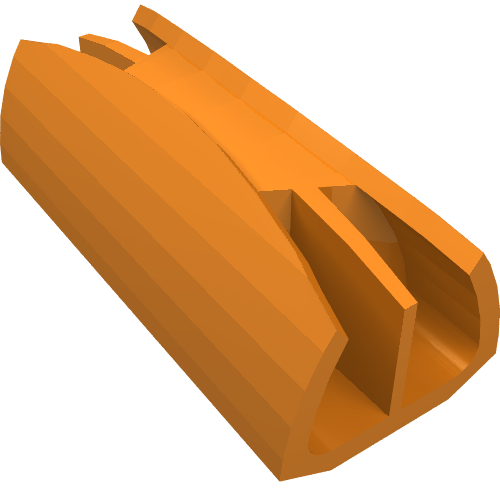 LEGO 30622 Vehicle, Grille 1 x 4 with 2 Pins in Orange - Authentic LEGO Part