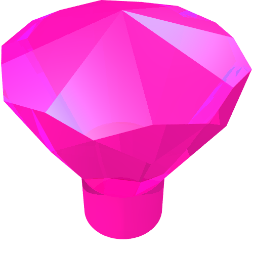 LEGO 30153 Rock 1 x 1 Jewel 24 Facet in Trans-Dark Pink - Authentic LEGO Part