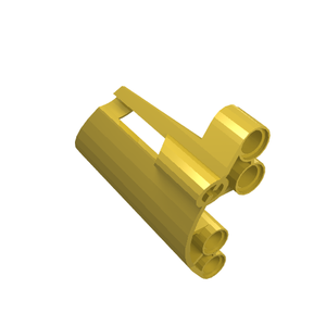 LEGO 44352 Technic, Panel Fairing #22 Large Short, Small Hole, Side A in Yellow - Authentic LEGO Part