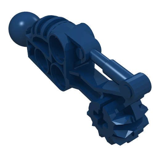 LEGO 50921 Bionicle Toa Hordika Arm Lower Section with Ball Joint in Dark Blue - Authentic LEGO Part