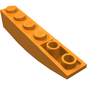 LEGO 42023 Slope, Curved 6 x 1 Inverted in Orange - Authentic LEGO Part