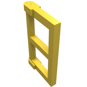 LEGO 60608 Pane for Window 1 x 2 x 3 with Thick Corner Tabs in Yellow - Authentic LEGO Part