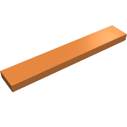 LEGO 6636 Tile 1 x 6 in Medium Nougat - Authentic LEGO Part