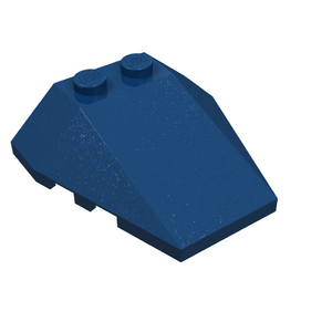 LEGO 48933 Wedge 4 x 4 Triple with Stud Notches in Dark Blue - Authentic LEGO Part