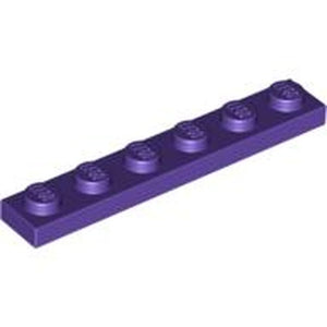 LEGO 3666 Plate 1 x 6 in Dark Purple - Authentic LEGO Part