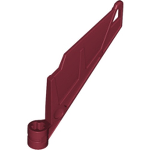 LEGO 61800 Bionicle Wing Small / Tail with Axle Hole in Dark Red - Authentic LEGO Part