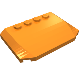 LEGO 52031 Wedge 4 x 6 x 2/3 Triple Curved in Orange - Authentic LEGO Part