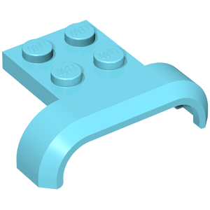 LEGO 28326 Vehicle, Mudguard 4 x 3 x 1 with Arch Curved in Medium Azure - Authentic LEGO Part