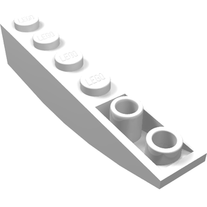 LEGO 42023 Slope, Curved 6 x 1 Inverted in White - Authentic LEGO Part