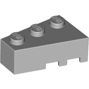 LEGO 6565 Wedge 3 x 2  Left in Light Bluish Gray - Authentic LEGO Part