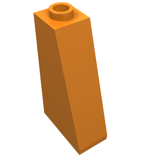 LEGO 4460b Slope 75 2 x 1 x 3 - Hollow Stud in Orange - Authentic LEGO Part