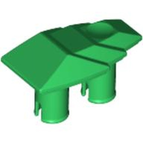 LEGO 47501 Vehicle, Fairing 1 x 2 Stepped with Two Pins in Green - Authentic LEGO Part