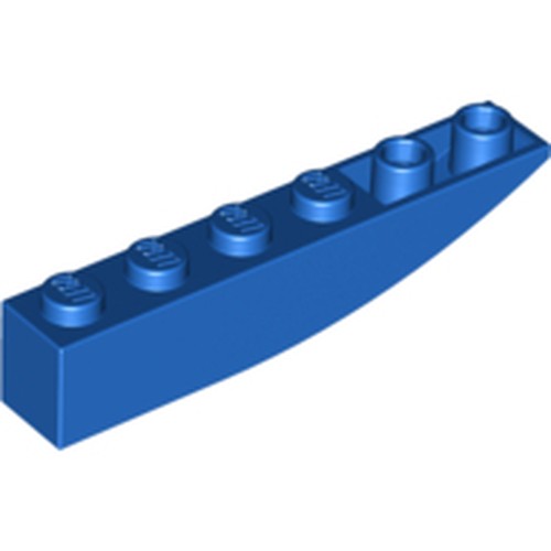 LEGO 42023 Slope, Curved 6 x 1 Inverted in Blue - Authentic LEGO Part